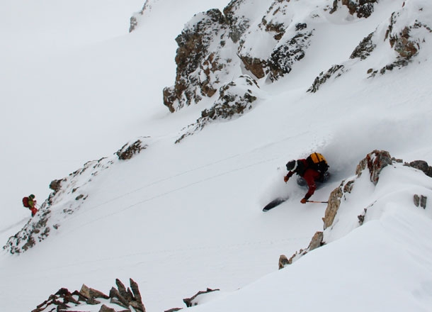 Steep off piste in Maurienne.