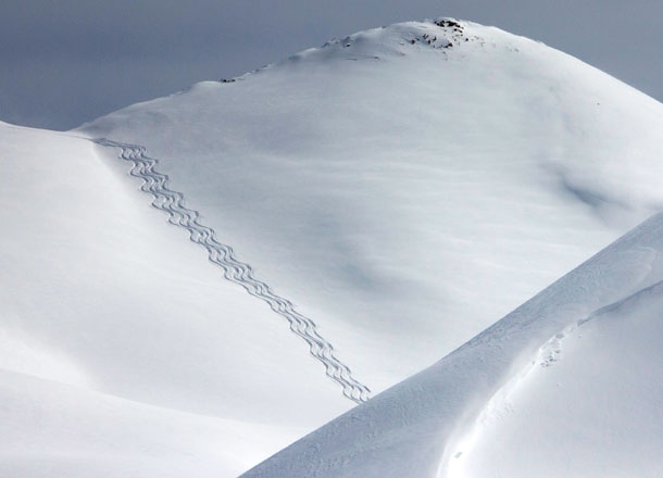 Orörd snö, Maurienne.